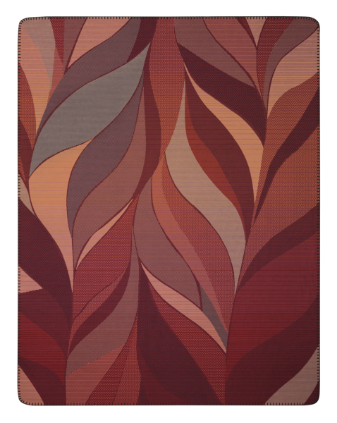Biederlack Wohn- und Kuscheldecke 'Autumn Ember' 150 x 200 cm Rot
